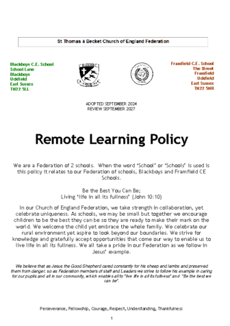 Remote Learning Policy