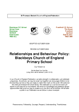 Relationships & Behaviour Policy