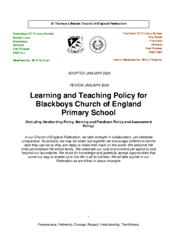 Learning & Teaching Policy